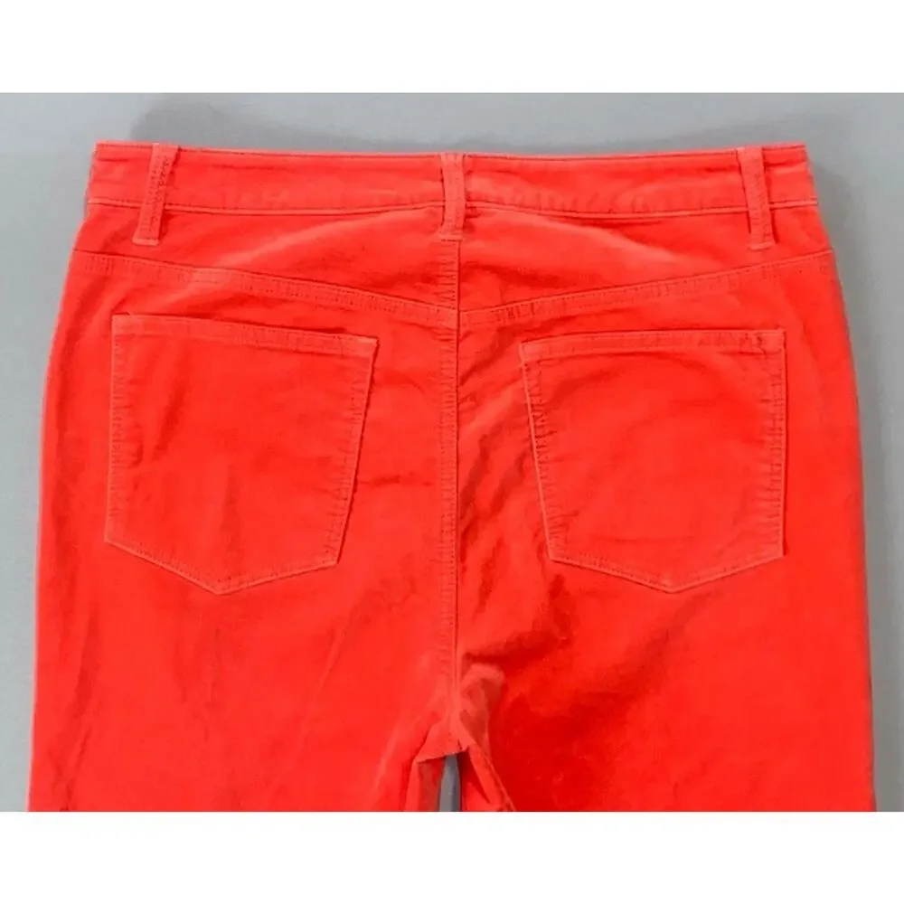 Talbots Women's Velveteen Straight Leg 5-Pocket Pants, Jeans. Red, Size 10. EUC! - Picture 9 of 9